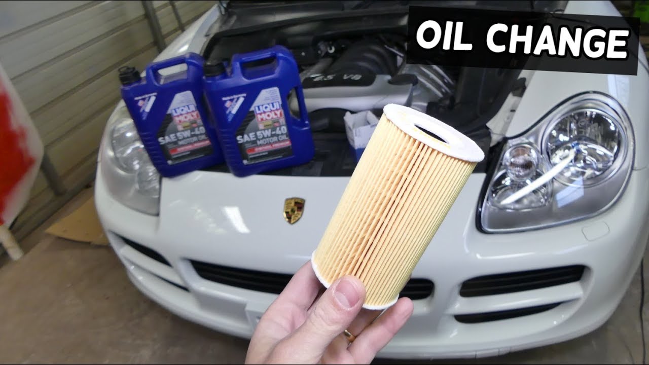 HOW TO CHANGE ENGINE OIL ON PORSCHE CAYENNE S 4.5 V8