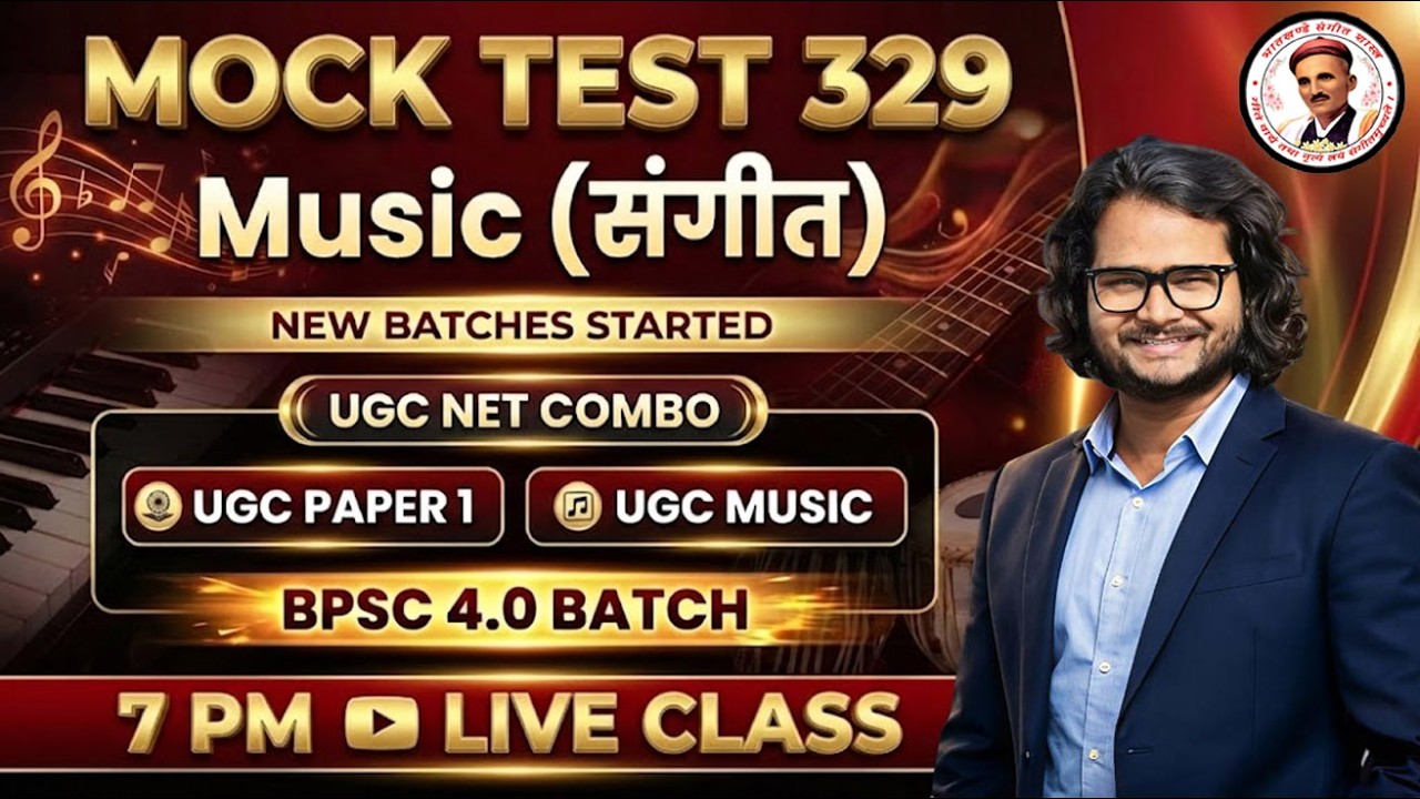 🚀 MUSIC MOCK TEST - 329 | Sangeet Shastra Theory MCQs for UGC NET, KVS, NVS & TGT Exams