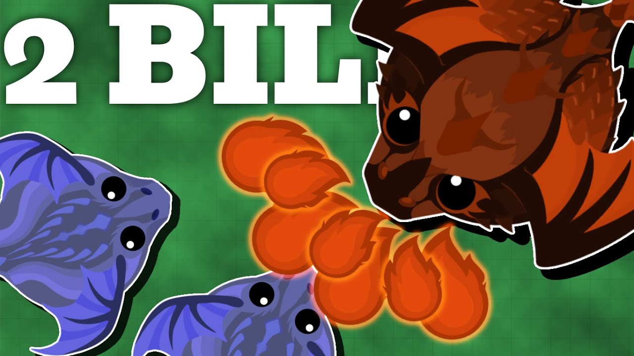 Killing a King Dragon with 2 BILLION XP in Mope.io