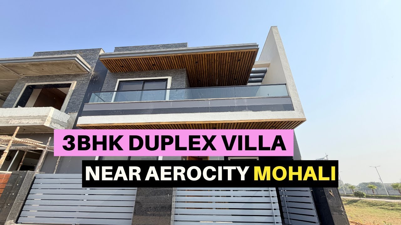 3BHK Duplex Villa in Zirakpur |140 Gaj Luxury Duplex Villa For Sale in near Aerocity Mohali