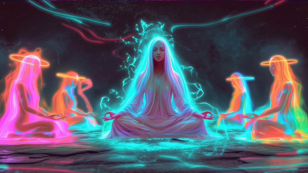 All 7 Chakra Choir Meditation with Calming Sea Waves | 396Hz 417Hz 528Hz 639Hz 741Hz 852Hz 963Hz