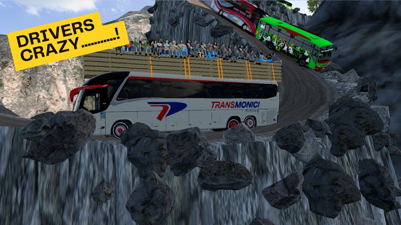 Bus Driving in World's Most Dangerous Road eps021 - Euro Truck Simulator 2 || Drivers Crazy