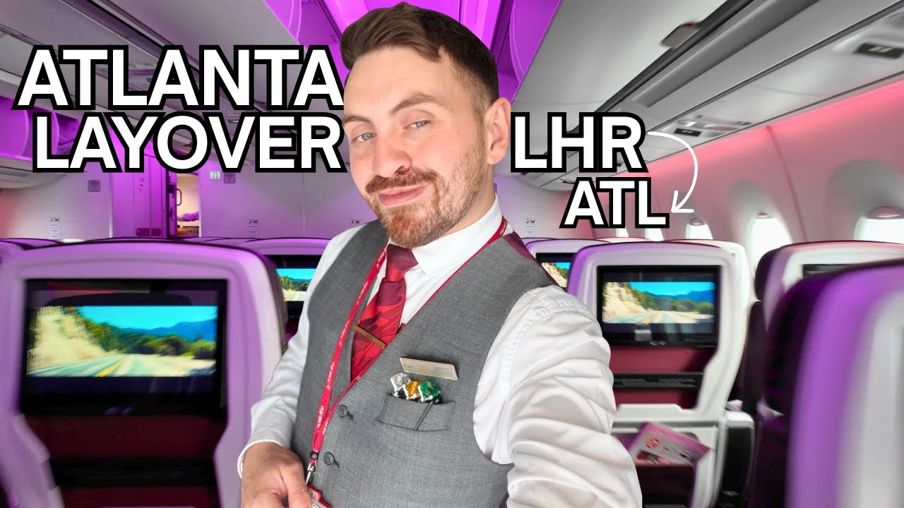 Life of a Flight Attendant: Atlanta Layover 🇺🇸 | Flying A350-1000 LHR–ATL