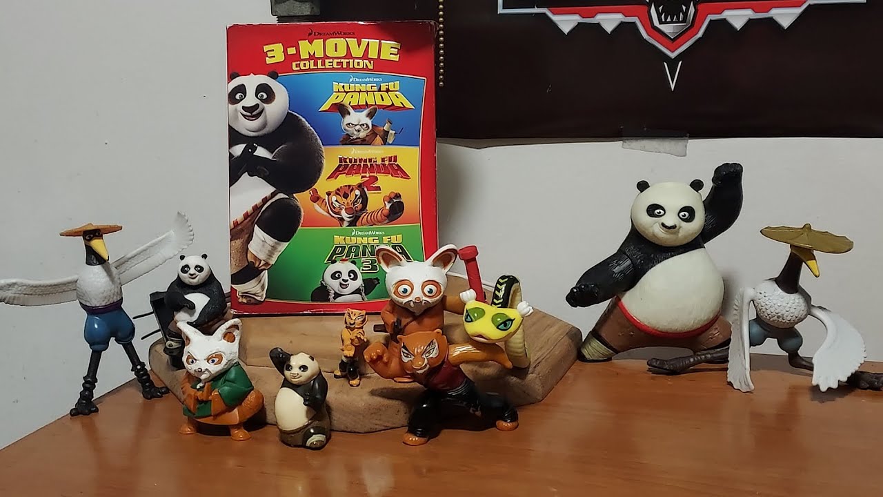 McDonald's DreamWorks Kung Fu Panda Toy Review/With 3-Movie Collection DVD🐼🐅🐍🐉🎍🎋🈲️🈺️🏯🎎🧧🎑