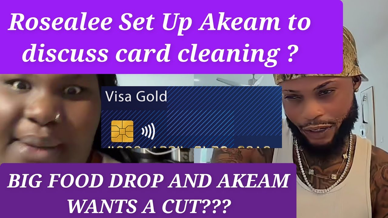 Rosealee & Akeam discussing card cleaning, Rosealee try set up Akeam ???? 