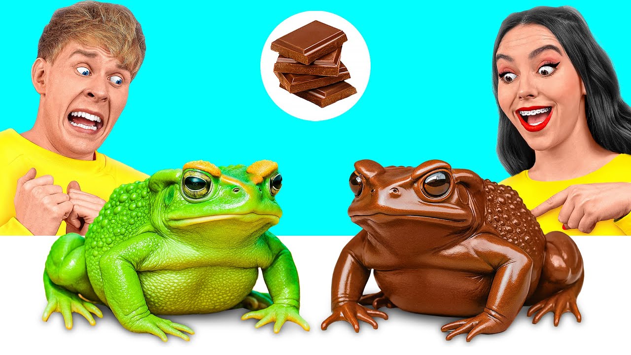 Челлендж. Шоколадная Еда vs Настоящая еда с Уэнсдей Аддамс |Фантастическая Кулинарная Битва Choco DO