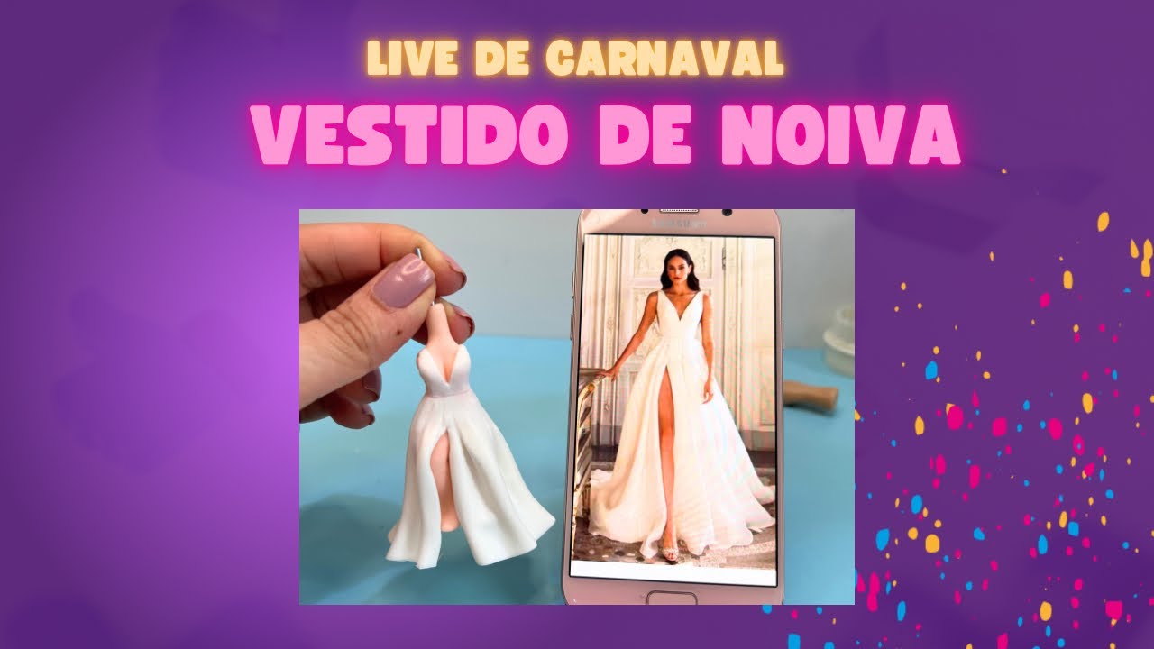 VESTIDO DE NOIVA EM BISCUIT - PASSO A PASSO