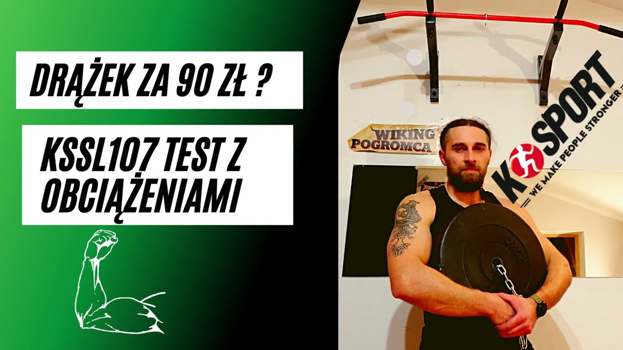 Drążek do podciągania KSSL107 - Test i opinia #zrzucbrzuch
