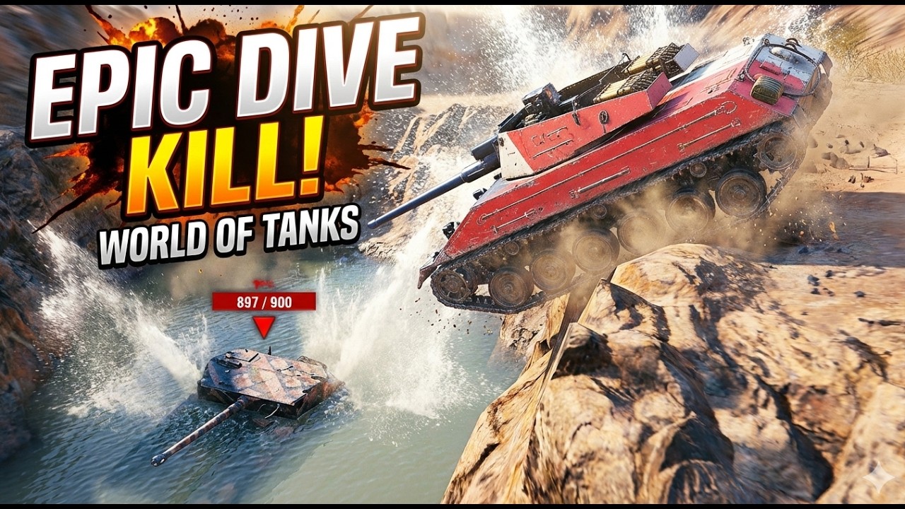 탱크 다이빙 EPIC TANK DIVE! 🌊 The Craziest Kill Ever in World of Tanks