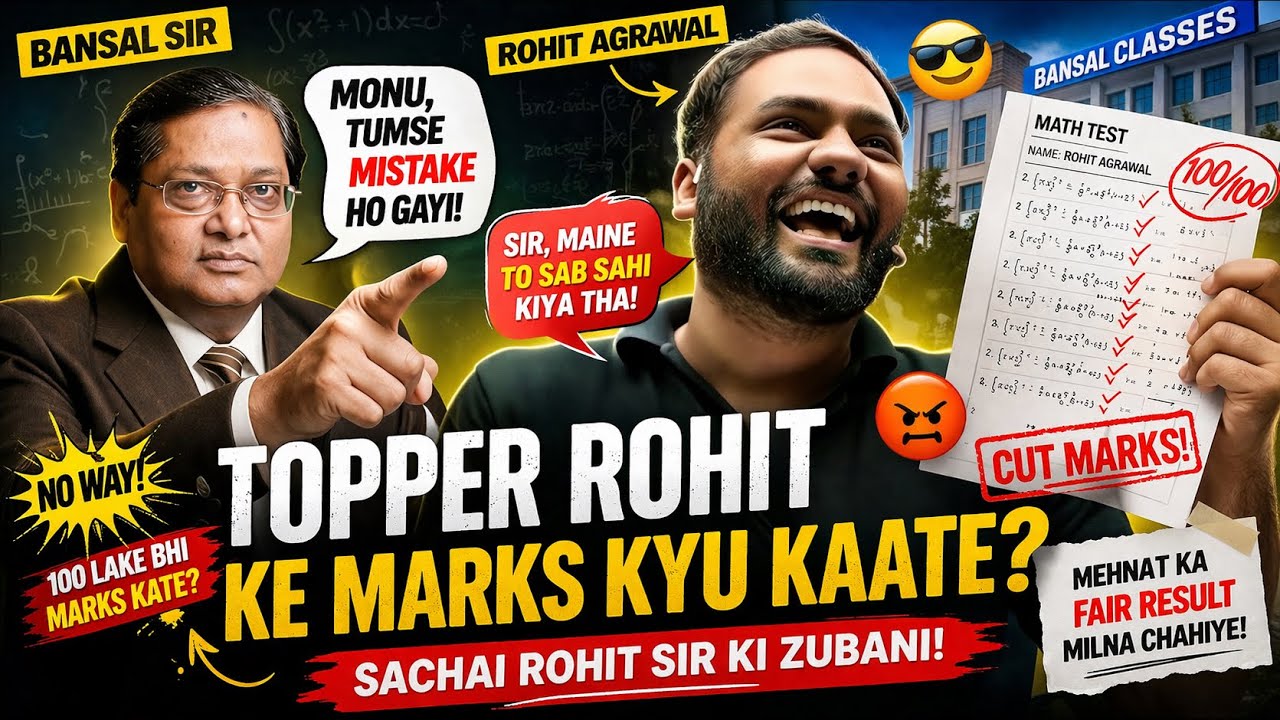 🔥Rohit Agrawal sir Bansal classes Real math story  | MATH TOPPER RA sir | RA family ❤️