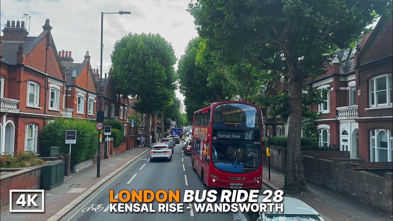 Real London Streets aboard London Bus 28 | West to Southwest London Bus Ride | Summer Afternoon Vibe