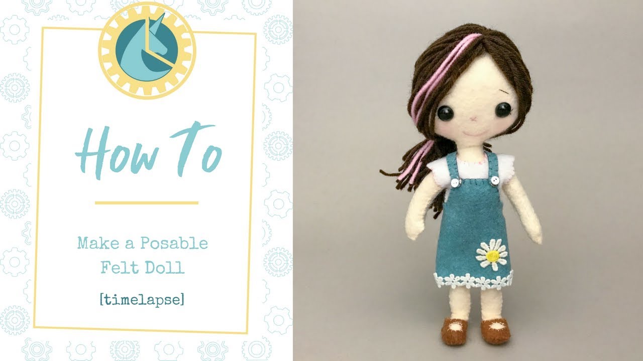 DIY Posable Felt Doll [timelapse]