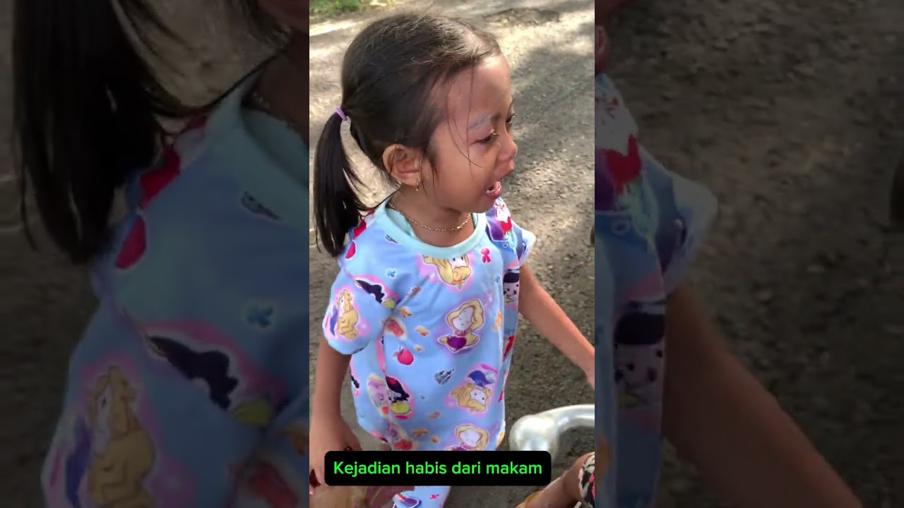 Serem anak kecil kesurupan habis dari makam