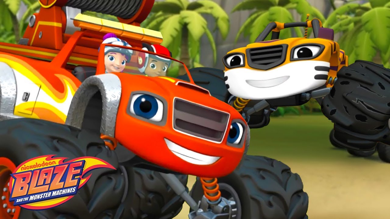 Tow Truck Blaze Rescues Stripes! w/ AJ & Gabby | Blaze and the Monster Machines