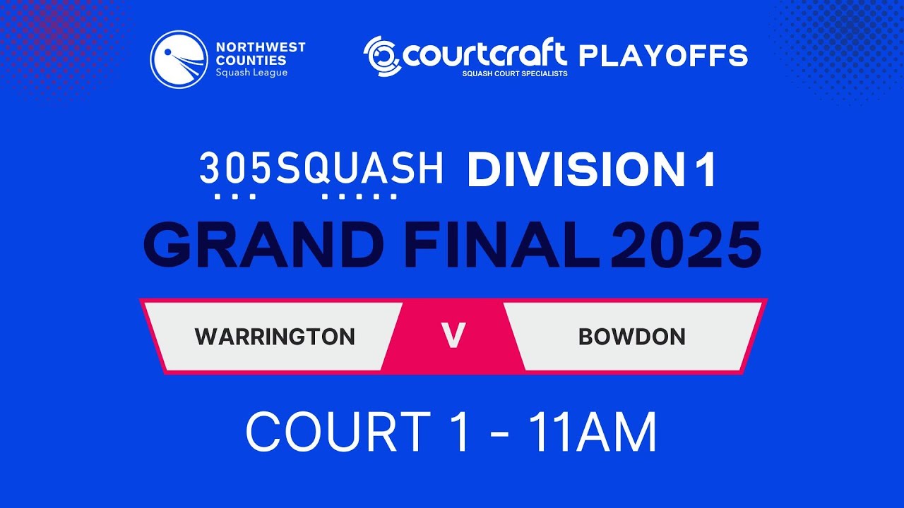 NWCSL 305SQUASH Division 1 Grand Final 2025 - Court 1