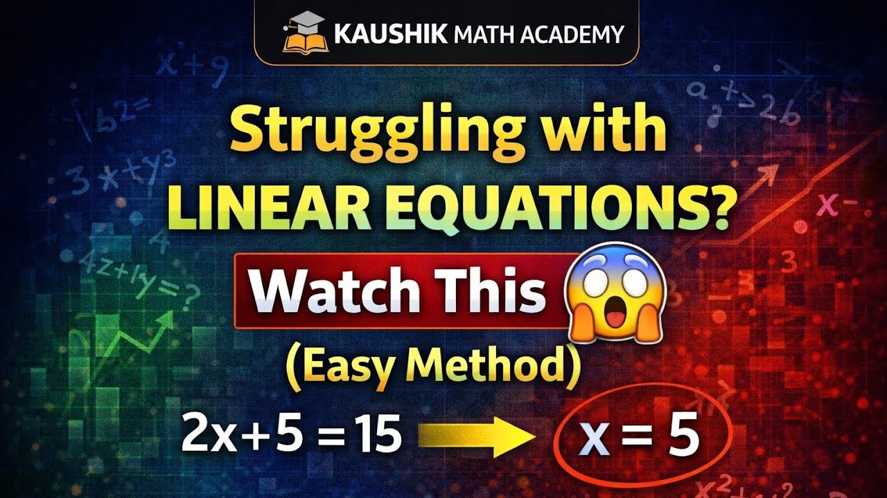 Introduction of Linear equations in One Variable | Class 7 and 8