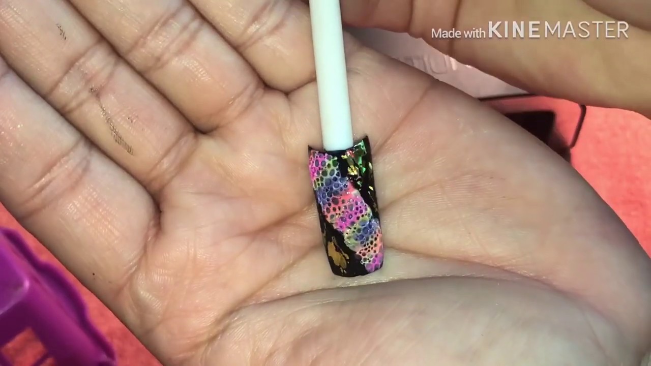 💅🏼Efecto Espuma/ Técnica en uñas acrílicas💅🏼