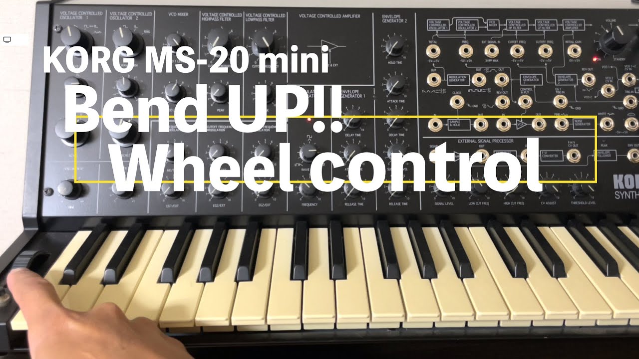 MS-20 mini ホイールでビブラートとベンドアップ（チョーキング）するには？How to play MS-20 mini virato & pitch bend up