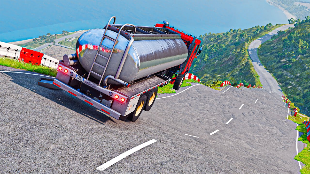 BeamNG.Drive: EXTREME Cars vs Wavy Road (EPIC Crash Test!)