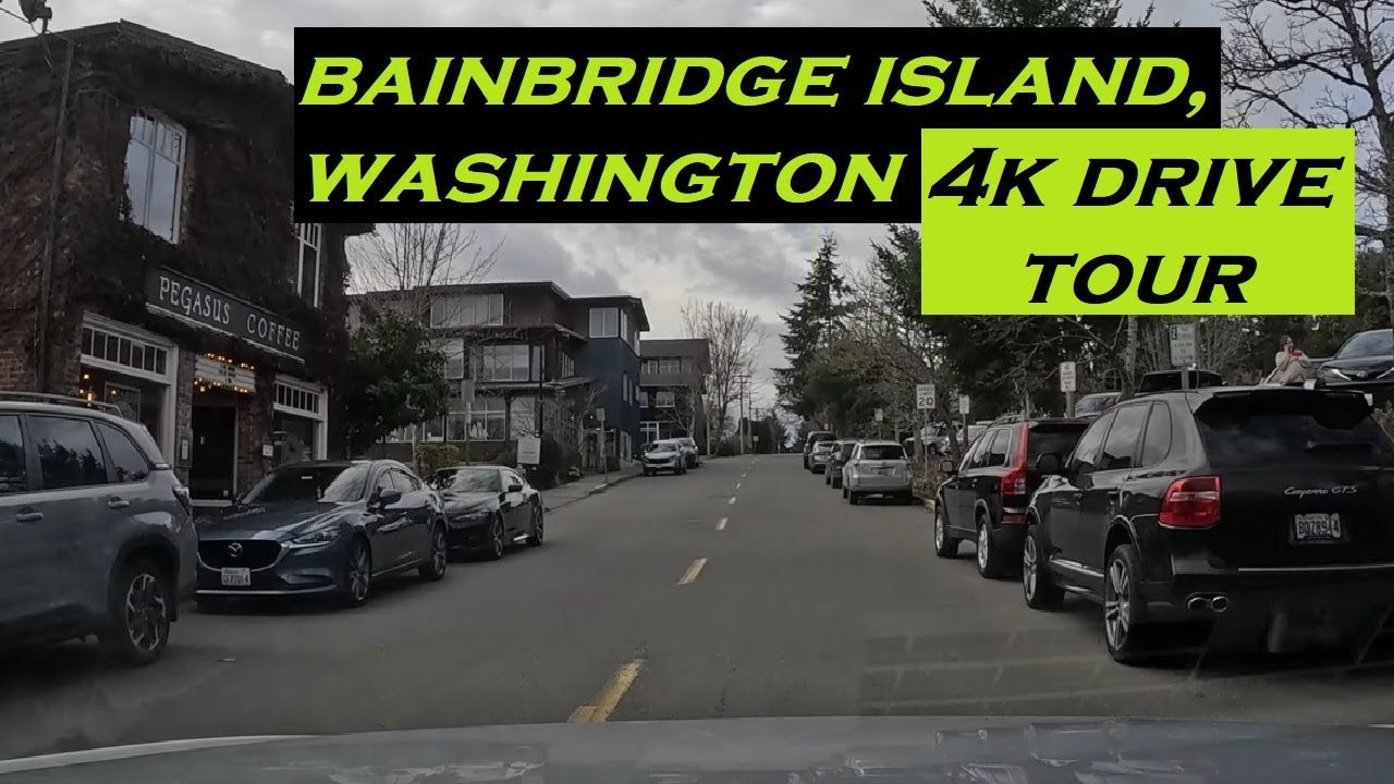 Bainbridge Island, Washington | 4k Driving Tour