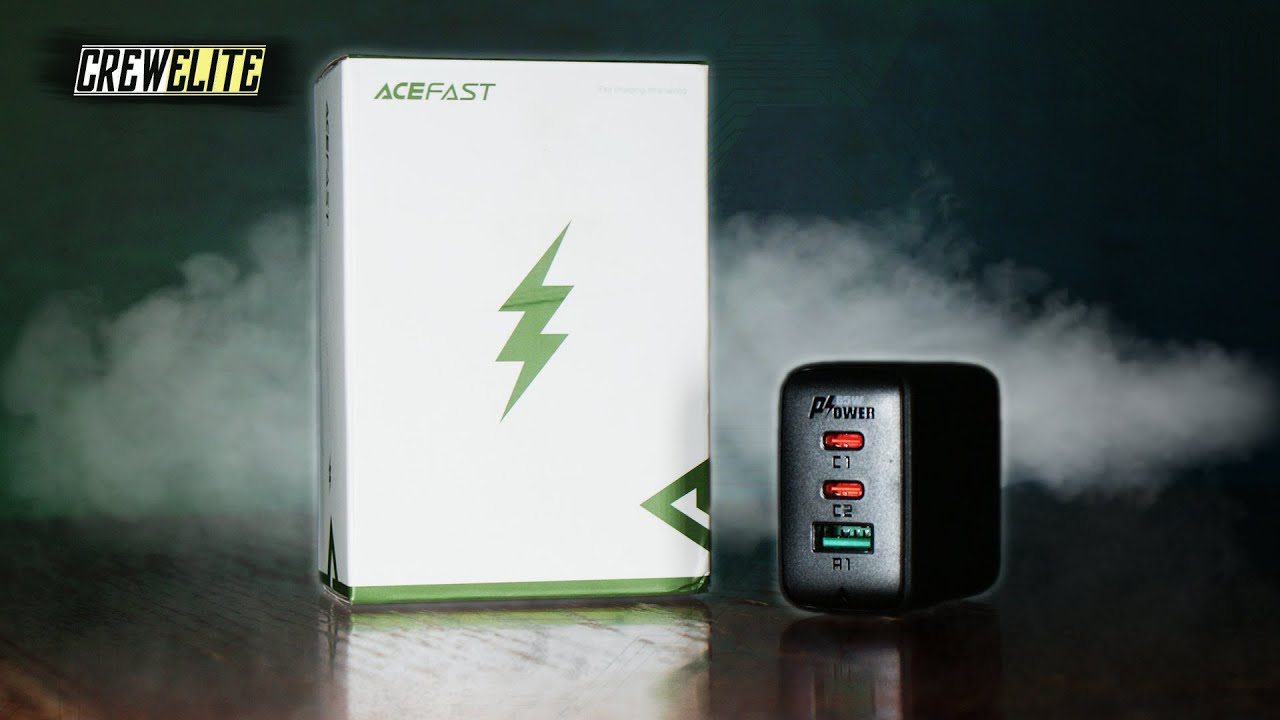 ACEFAST: 65W PD 3 Port Fast Charger With Dual USB Type-C & USB Type-A | Best 65W USB Hub [REVIEW]