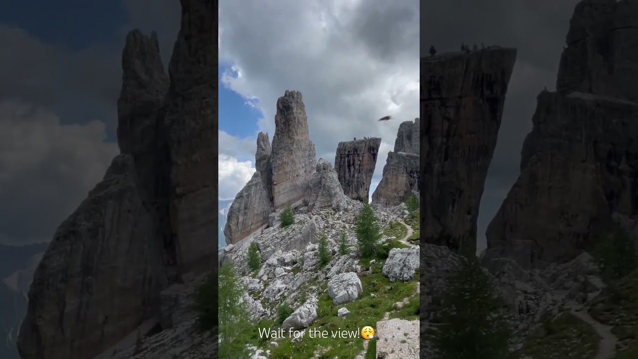 Cinque Torri😍 #dolomites #southtyrol #italy #cortinadampezzo