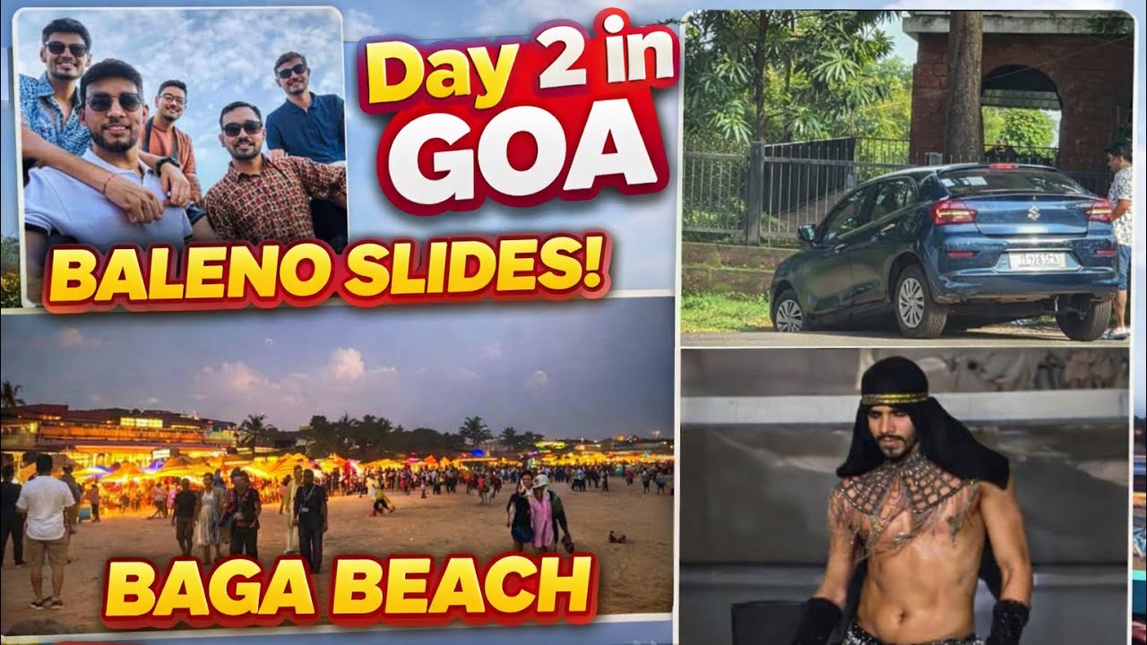 EP-6 Goa Day-2 | Agoda Fort 🏰 | Candolim & Baga Beach⛱️🌊 | Thalassa Club 🪅