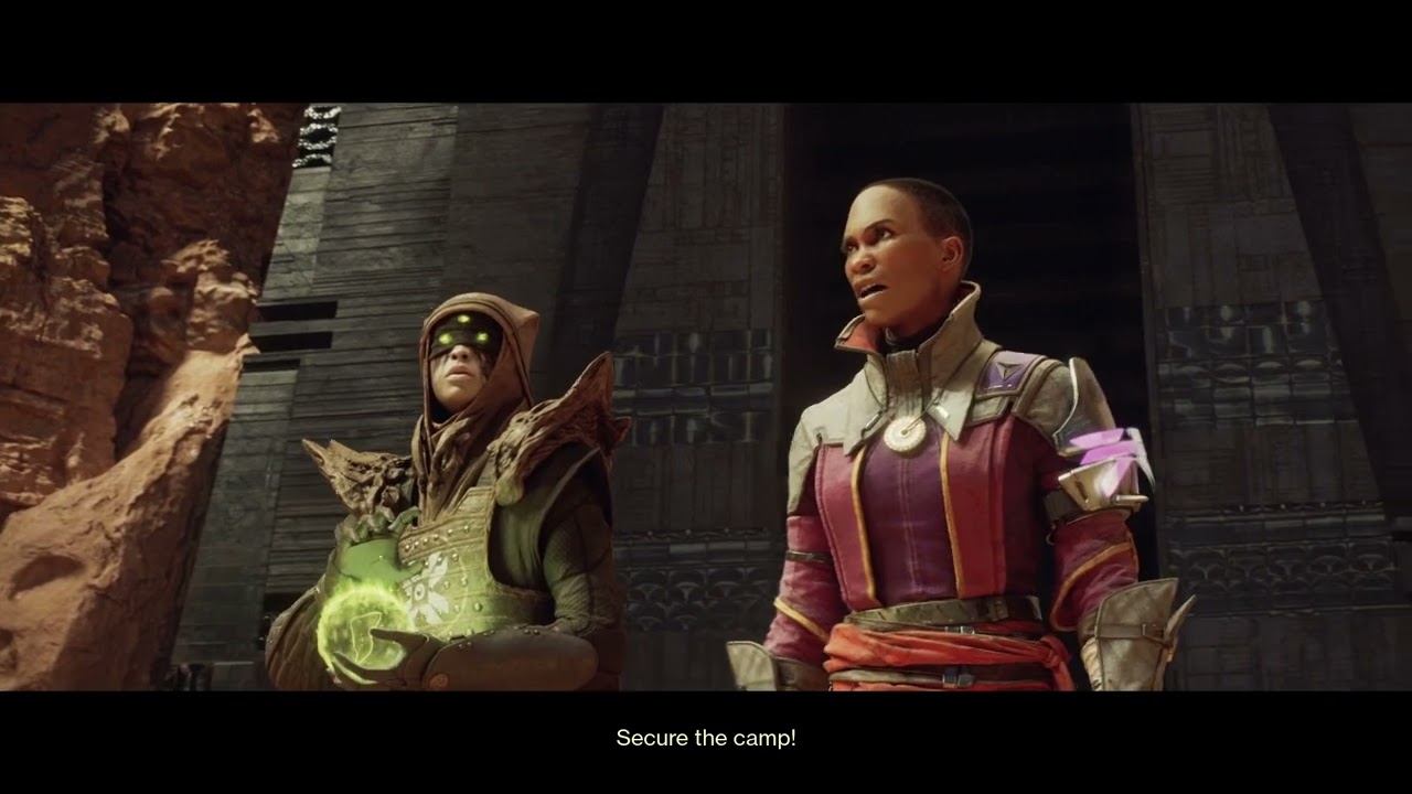 The Witch Queen Savathun Appears in front of Eris Destiny 2 Season 16 Introduction Cutscene Mars HD