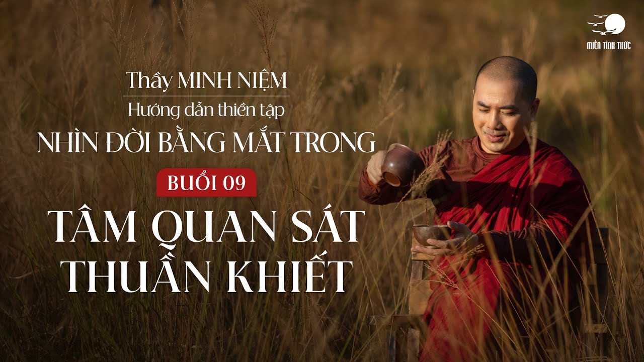 Thầy Minh Niệm | Thiền tọa 09: Tâm quan sát thuần khiết | Chuỗi: Nhìn đời bằng mắt trong