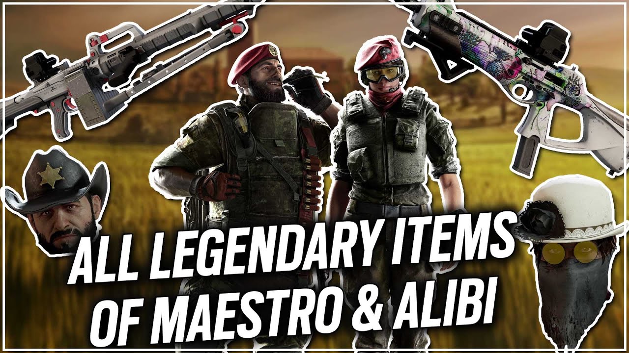 All Legendary Items of Maestro and Alibi - Operation Parabellum - Rainbow Six Siege