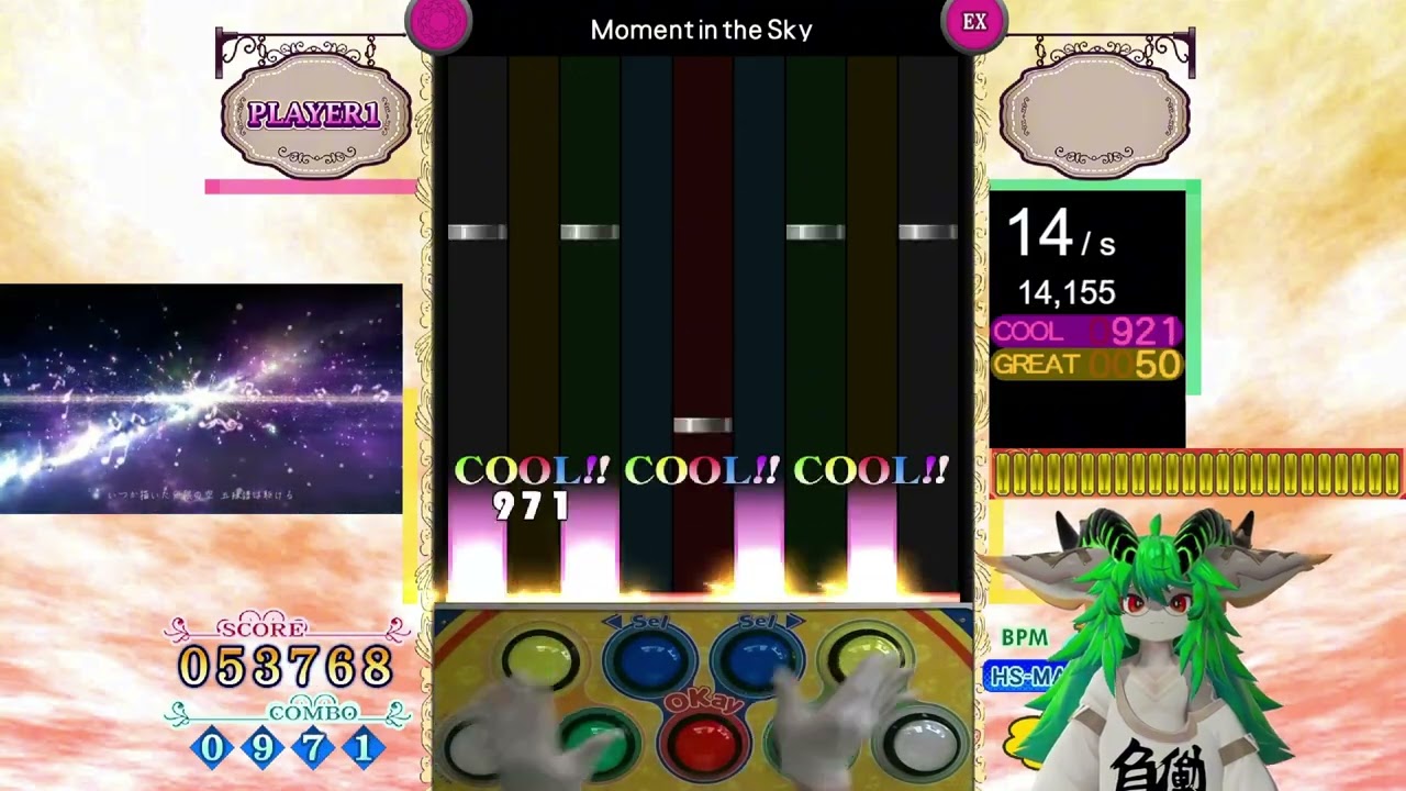 [pop'n music PMS] ●9 Moment in the Sky PERFECT AAA 98.5k