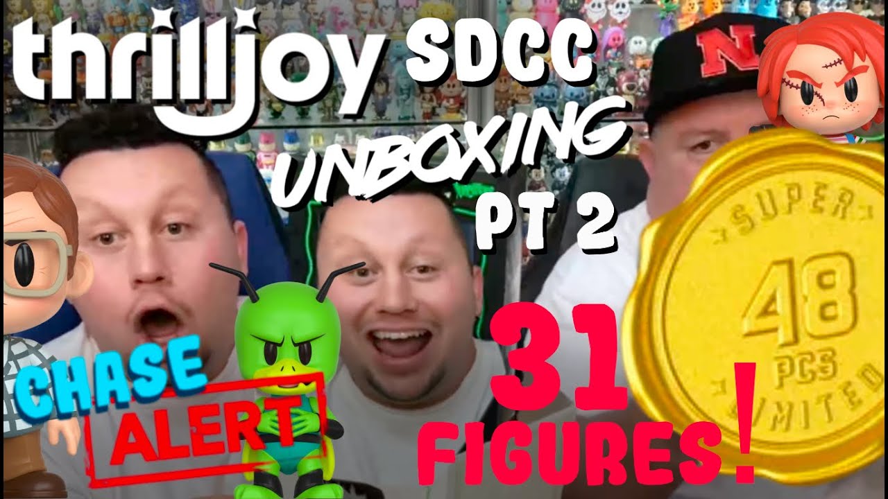 Thrilljoy PIX! Massive SDCC Unboxing Pt.2 | 31 Figures, Multiple Chases PLUS 48 pc SUPER CHASE?