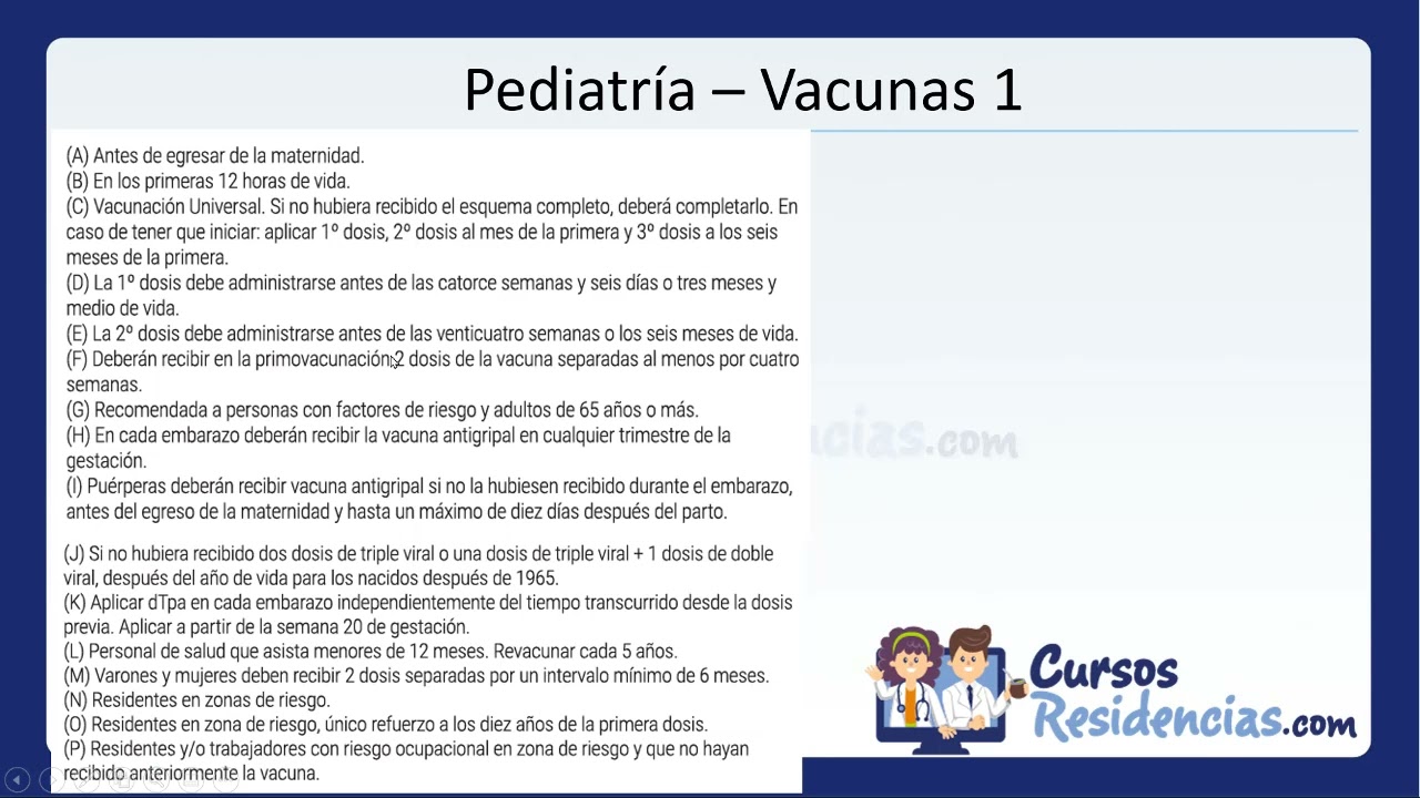 Videoclase teórica de vacunas 2022