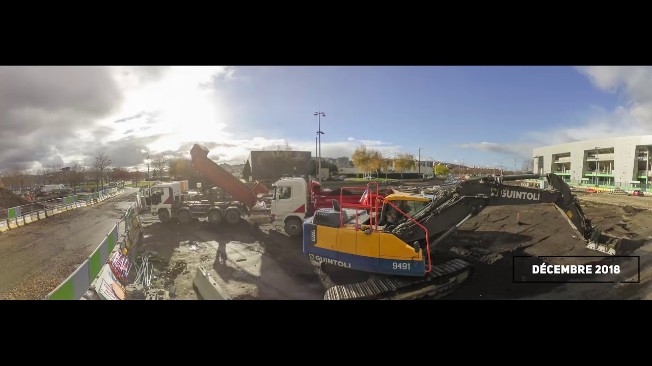 3e ligne de tramway : un an de travaux devant le stade Geoffroy-Guichard