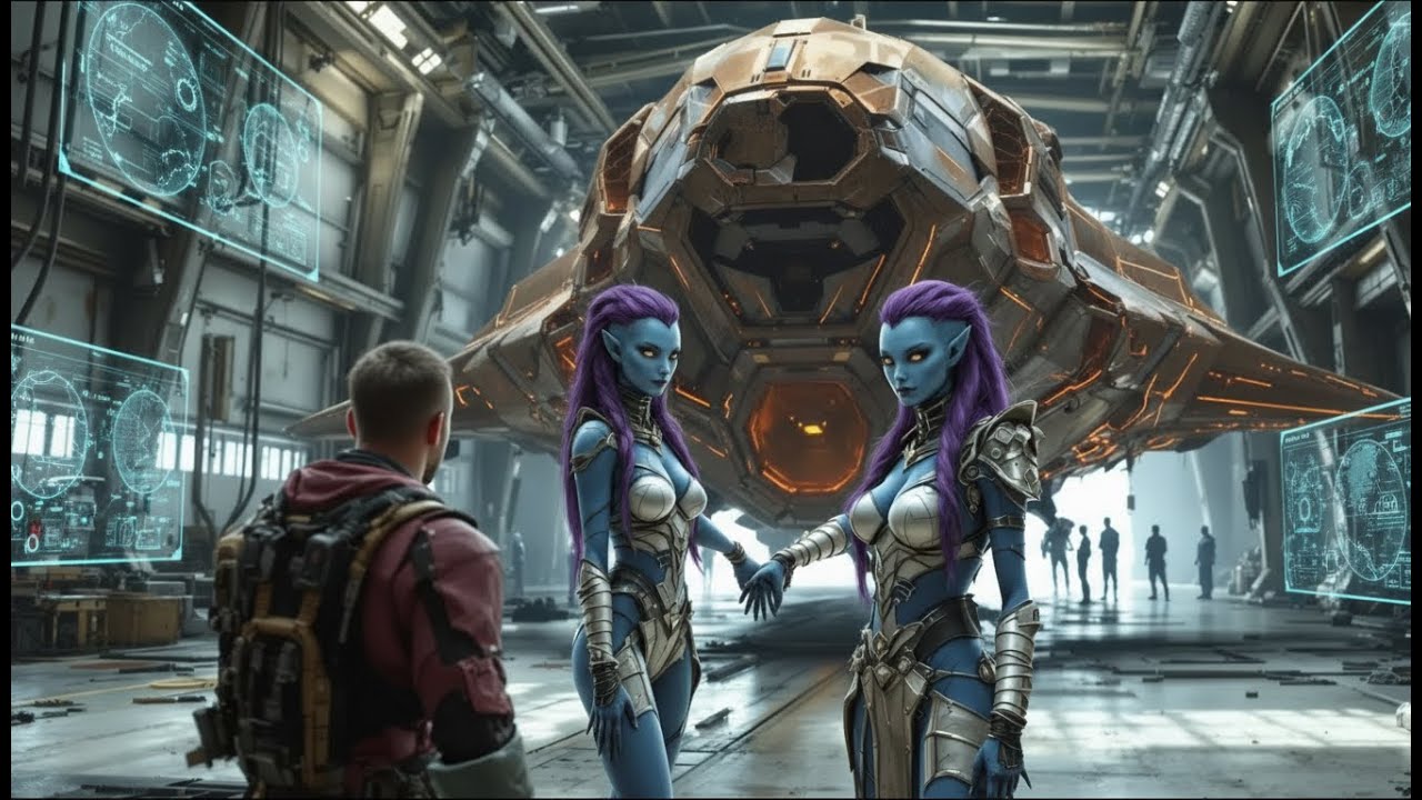 I Fixed the Alien Ship for Free — The Twin Sisters Claimed Me as Theirs