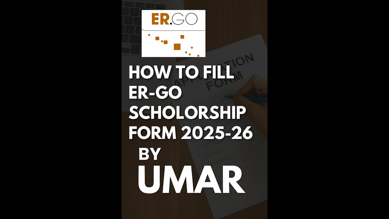 How to Fill ERGO Scholarship Form 2025-26 Complete Guide | Benefits | Deadlines | Complete Process