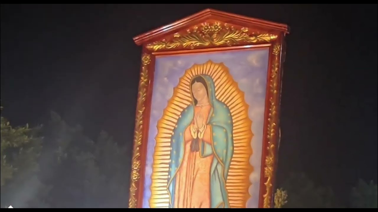 Cortejo processional con la venerada Imagen de nuestra señora de Guadalupe Leon Nicaragua 2025