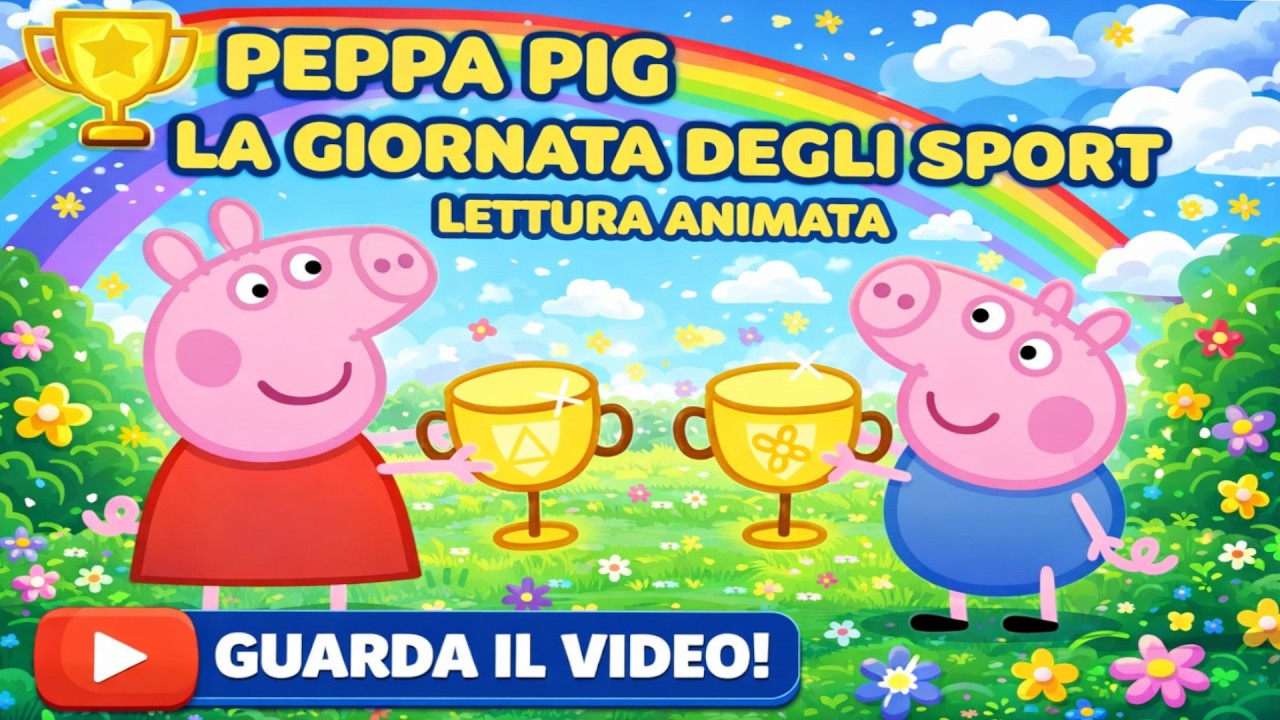🎾🥰PEPPA PIG💕🏅LA GIORNATA DEGLI SPORT 🏈⚽️! LETTURA ANIMATA PER BAMBINE E BAMBINI 🏆🏸