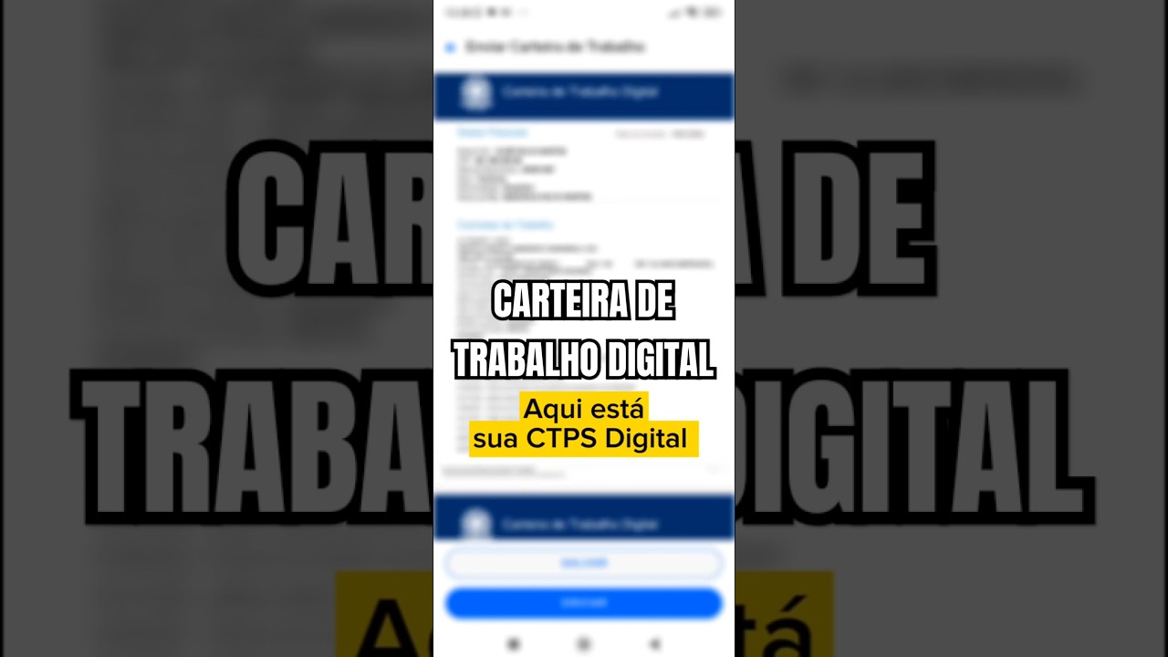 Como Emitir a Carteira de Trabalho DIGITAL (CTPS) &bull; Clique e Saiba Como #ctps #carteiradigital