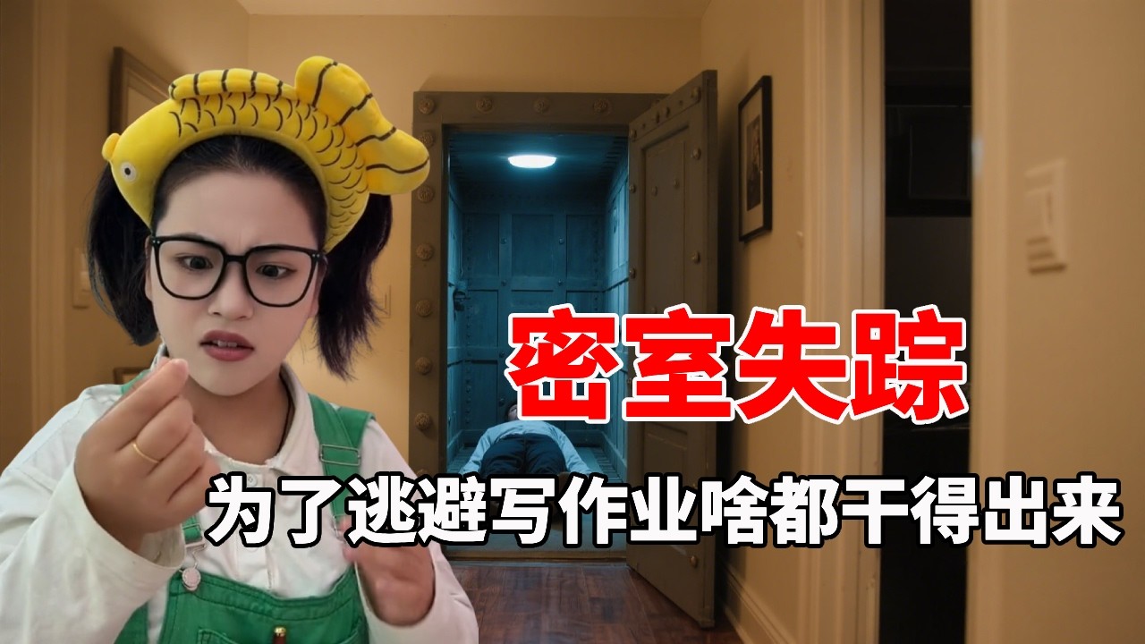 小宇宙在密室里凭空消失了！为了逃避写作业，他的选择让人哭笑不得【星星来探案】
