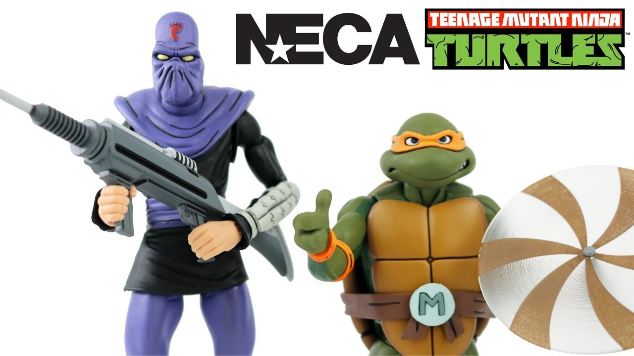 Review TARTARUGAS NINJA TMNT Cartoon NECA Série 1 - MICHELANGELO vs FOOT SOLDIER / Toys e Travels