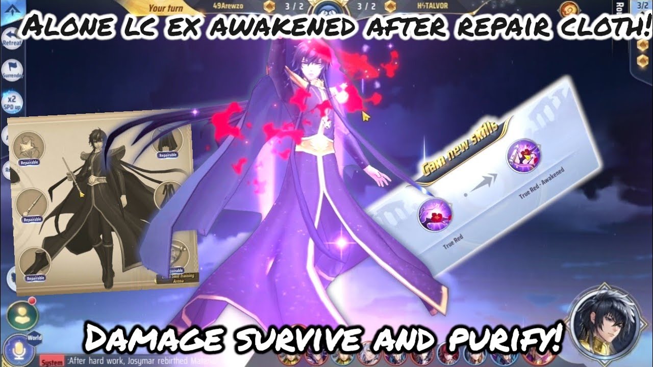Saint Seiya: Awakening (KOTZ) - Alone LC EX Awakened after Repair Cloth! Damage Survive and Purify?!