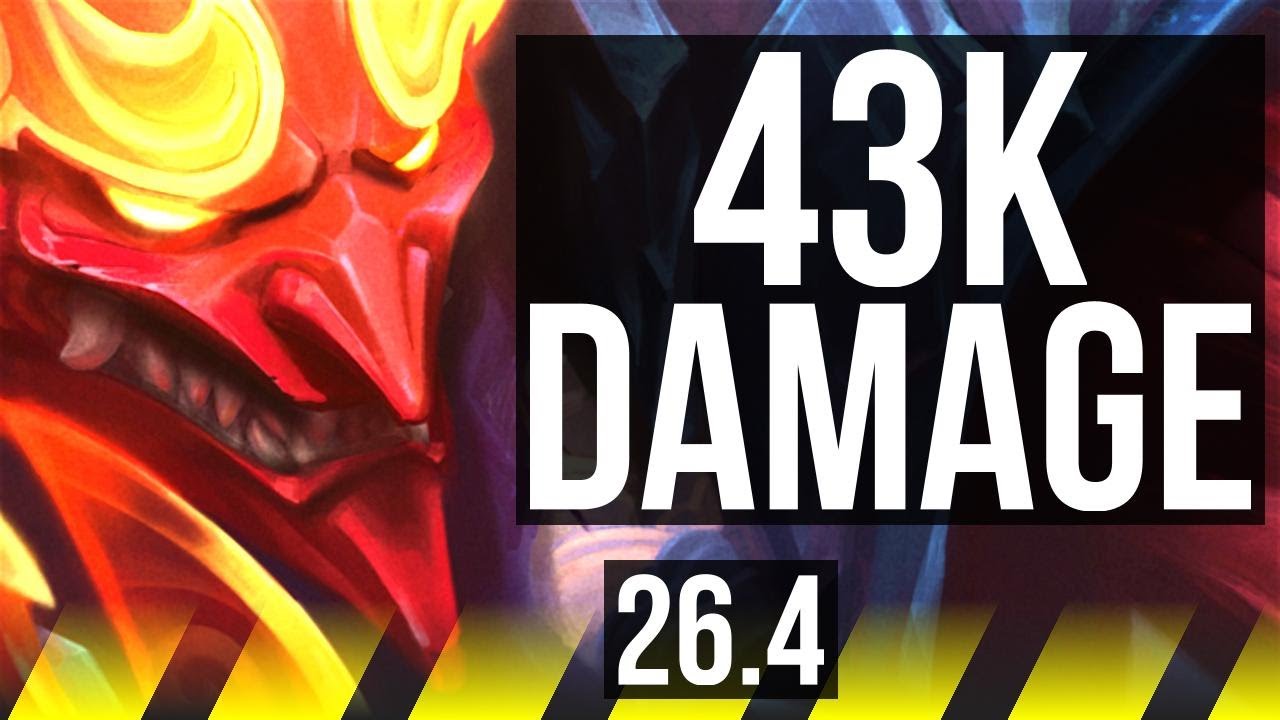 JHIN & Thresh vs JINX & Yuumi (ADC) | 43K damage | KR Master | 26.4