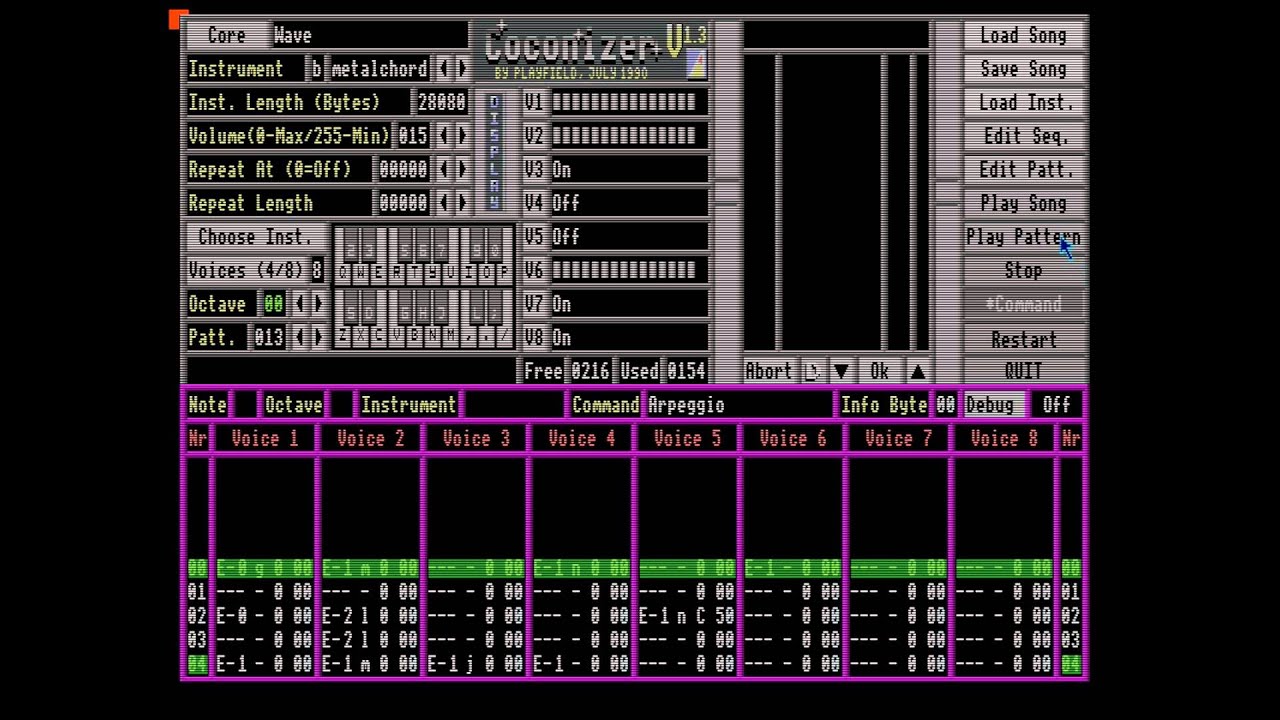Making music with !Coconizer // Acorn Archimedes Soundtracker