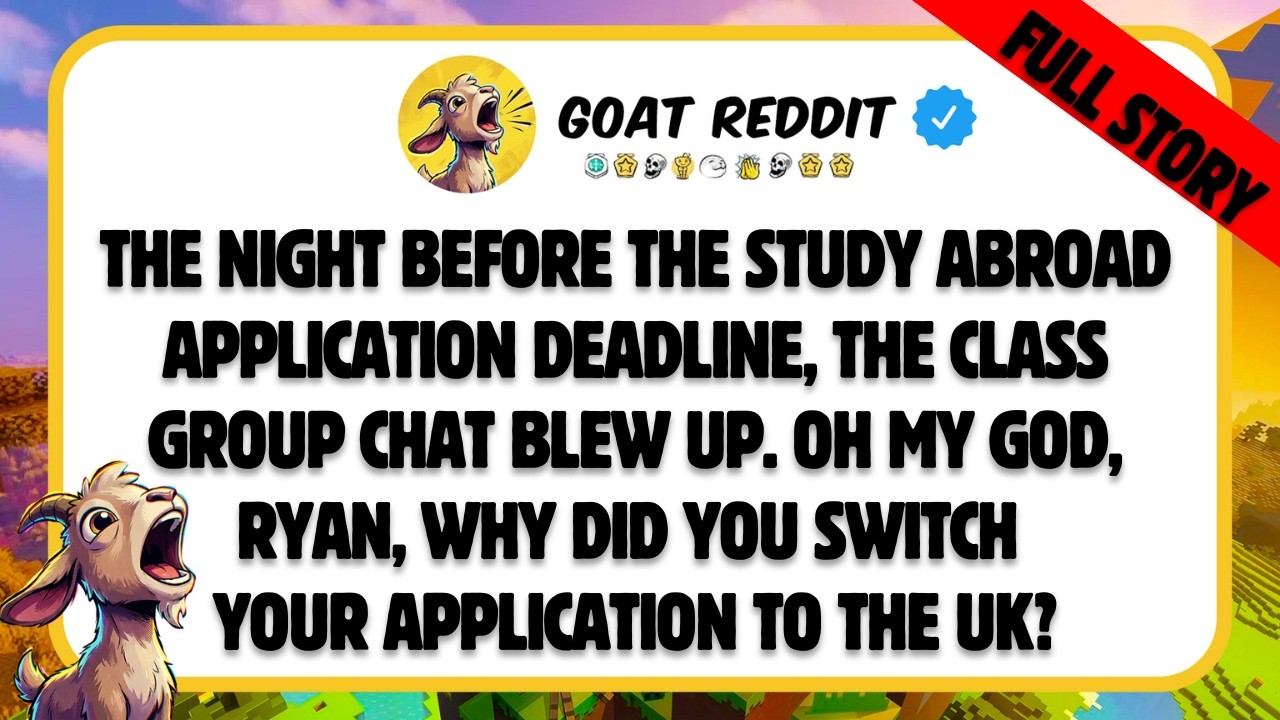 The night before the study abroad application deadline, the class group chat blew up. Oh my god...