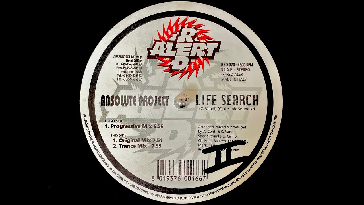 Absolute Project - Life Search (Trance Mix) (1997)