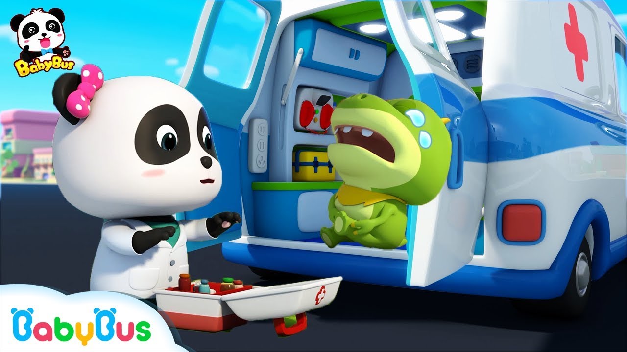 *NEW*의료 구급차 출동!|아기악어 다쳤어요! 너무 아파요|키키묘묘 의료구조대 출동!|의사송|베이비버스 동화 동요|BabyBus