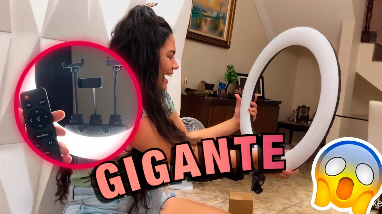 UNBOXING 2020- COMPREI A MAIOR RING LIGHT 22