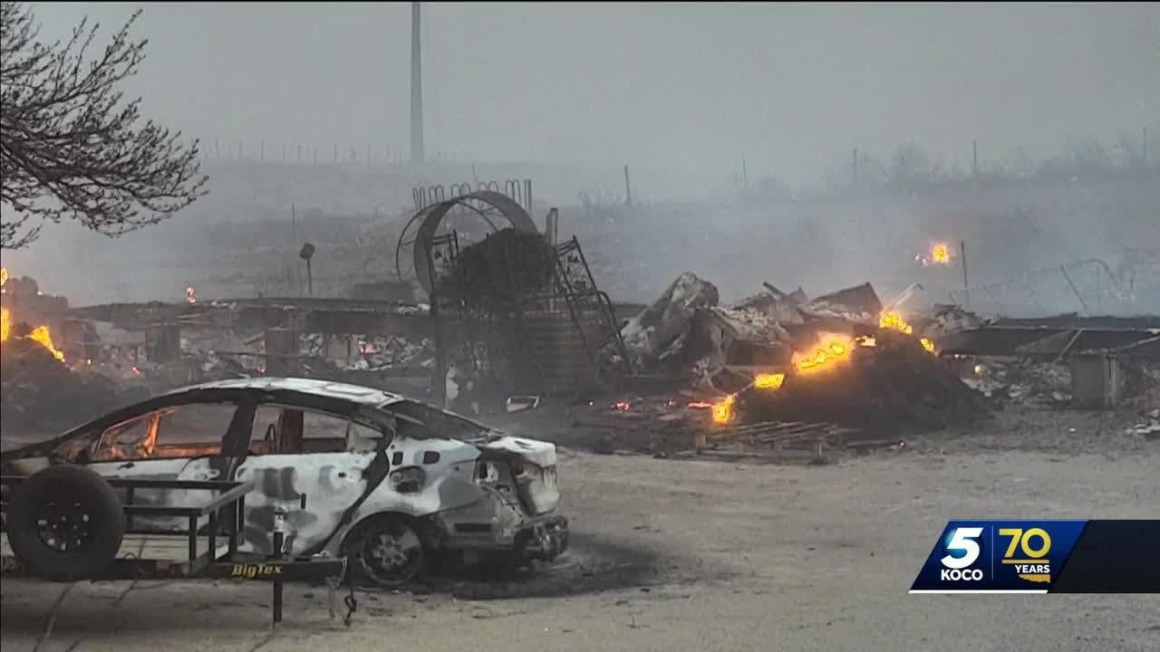 Wildfires in western Oklahoma destroy several homes
