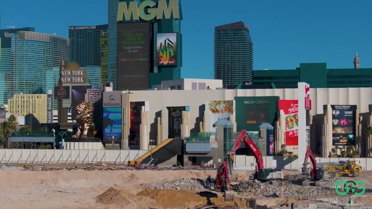 Tropicana Demolition Progress - GGG Demolition - January 24th, 2025